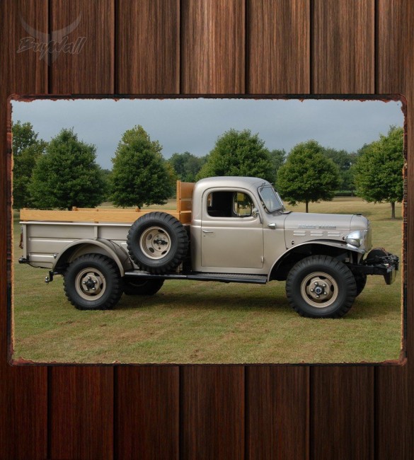 Металлическая табличка Dodge Power Wagon Металлическая табличка Dodge Power Wagon